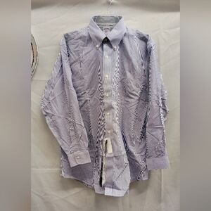 Brooks Brothers Navy Striped Button Down Shirt